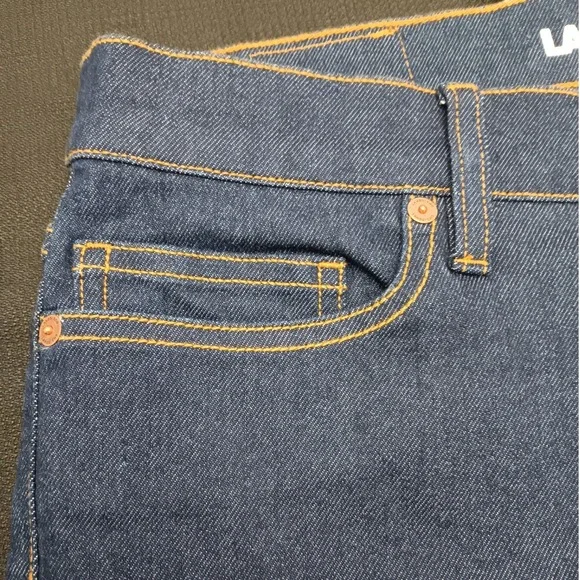 Lands End Women's Dark Wash Bootcut Denim Jeans Blue Mid Rise Size 12 Tall NEW - Picture 8 of 14